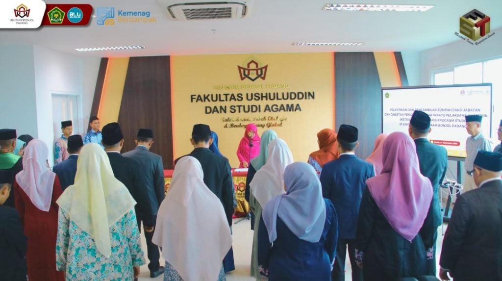 Rektor UIN Imam Bonjol Padang Lantik Ketua Prodi Ilmu Aktuaria & Sekretaris Prodi Sistem Informasi FST